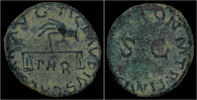 Roman quadrans Claudius AE quadrans