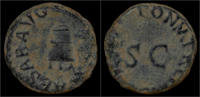 Roman quadrans Claudius AE quadrans