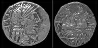 Roman denarius Q.Muncius Rufus AR denarius