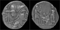 Roman denarius TI Veturius AR denarius