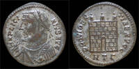 Roman AE3 Licinius I silvered AE3 campgate