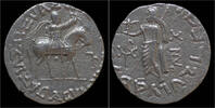Indo-Scythian tetradrachm Indo-Scythian Kingdom Azes II AR tetradrachm