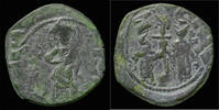 Byzantine follis Constantine X and Eudocia AE follis