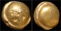 Celtic stater Celtic Senones AV stater "globule à la croix", Belgic bullet type