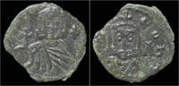 Byzantine follis Leo V, the Armenian, with Constantine AE follis
