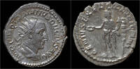 Roman antoninianus Trajan Decius AR antoninianus Genius standing left