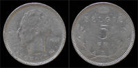 Belgium 5 frank Belgium Leopold III 5 frank 1936 VL- pos A