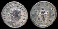 Roman antoninianus Tacitus silvered antoninianus Salus standing facing