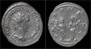 Roman antoninianus Trajan Decius AR antoninianus Pannoniae standing facing