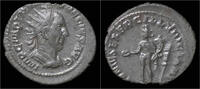 Roman antoninianus Trajan Decius AR antoninianus Genius standing left
