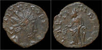 Roman antoninianus Tetricus I billon antoninianus Laetitia standing facing