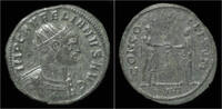 Roman antoninianus Aurelian billon antoninianus Aurelian standing left