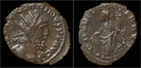 Roman antoninianus Victorinus billon antoninianus Providentia standing left