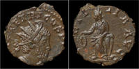 Roman antoninianus Tetricus I billon antoninianus Laetitia standing left