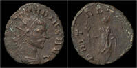 Roman antoninianus Claudius II Gothicus billon antoninianus emperor standing left