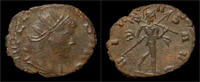 Roman antoninianus Claudius II Gothicus billon antoninianus Mars advancing right