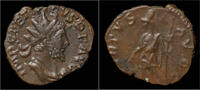Roman antoninianus Tetricus I billon antoninianus Virtus standing left