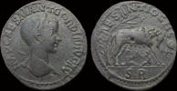 Pisidia 238-244AD Antioch Pisia Gordian III AE medallion She-wolf suckling Romulus and Remus VF+