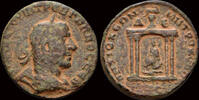 Seleucis and Pieria octassarion Seleucis and Pieria Antioch Trebonianus Gallus AE octassarion shrine -
