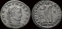 Roman follis Maximinus II AE follis Jupiter standing left -