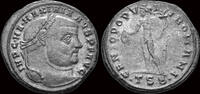 Roman follis Maximianus, First reign AE follis Genius standing left -
