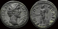 Thrace hemiassarion Thrace Philippopolis Antoninus Pius AE hemiassarion Mars standing left -
