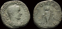 Roman sestertius Gordian III AE sestertius Victory standing left -