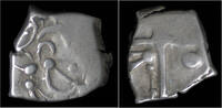Celtic drachm Celtic Gallia South Western Gaul Cadurci AR drachme "à la tête triangulaire