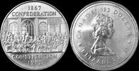 Canada dollar Canada 1 dollar 1982- Confederation- Constitution -