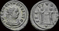 Roman antoninianus Tacitus AE antoninianus Victory presenting wreath to Tacitus -