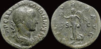 Roman sestertius Gordian III AE sestertius Victory advancing left -