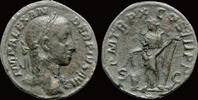 Roman sestertius Severus Alexander AE sestertius Annona standing left -