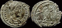 Roman AE nummus Helena, Augusta AE14 Pax standing left -