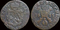Southern Netherlands duit Southern Netherlands Brabant Albrecht & Isabella duit 1615 -
