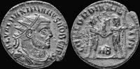 Roman antoninianus Maximian billon antoninianus Jupiter standing left -
