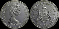 Canada dollar Canada 1 dollar 1971- 100th anniversary of the accession of British Columbia -