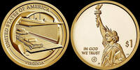 USA 1 dollar USA 1 dollar 2021- Chesapeake Bay Tunnel- Virginia -