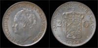 Curaçao 2 1/2 gulden Curacao Wilhelmina I 2 1/2 gulden (rijksdaalder) 1944