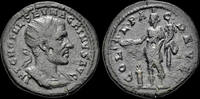 Thrace AE25 Thrace Deultum Macrinus AE25 Homonoia standing left -