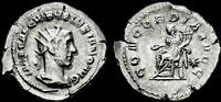 Roman antoninianus Volusian AR antoninianus Concordia seated left -