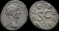 Seleucis and Pieria AE As Seleucis and Pieria Antioch Antoninus Pius AE As S C in laurel wreath -