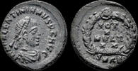 Roman AE4 Valentinian II AE4 text in four lines -