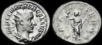 Roman antoninianus Trebonianus Gallus AR antoninianus Pax standing left. -