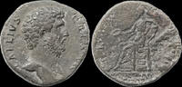 Roman sestertius Aelius, as Caesar AE sestertius Concordia seated left -