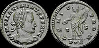 Roman follis Maximinus II Daia AE follis Genius standing facing -