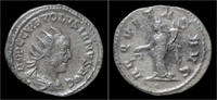Roman antoninian us Volusian AR antoninianus Aequitas standing left