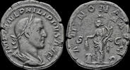 Roman sestertius Philip I AE sestertius Annona standing left -
