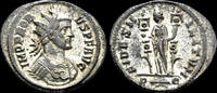 Roman antoninianus Probus silvered antoninianus Fides standing front -