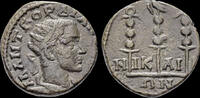 Bithynia AE18 Bithynia Nikaia Gordian III AE18 three military standards -