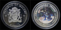 Malawi- 10 kwacha 2010- Endangered frogs- Dyeng poison arrow PP